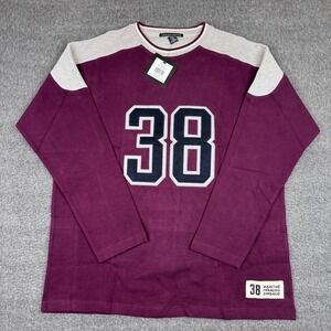 Marithe Francois Girbaud Wine and Gray Sweater